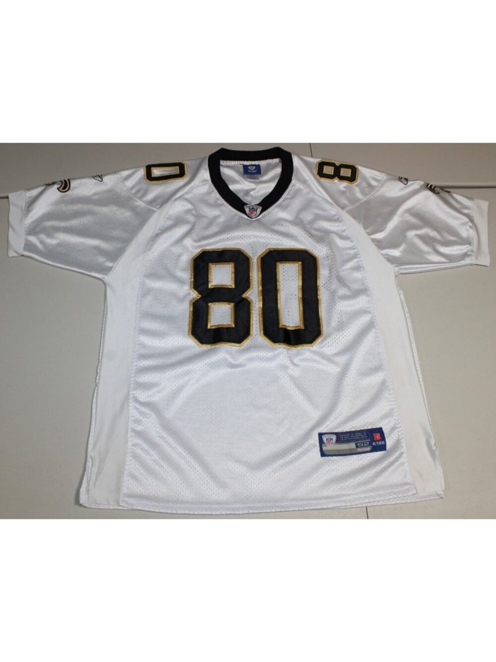 NFL Football New Orleans Saints Jimmy Graham #80 Sewn Jersey Sz: 52 Reebok White